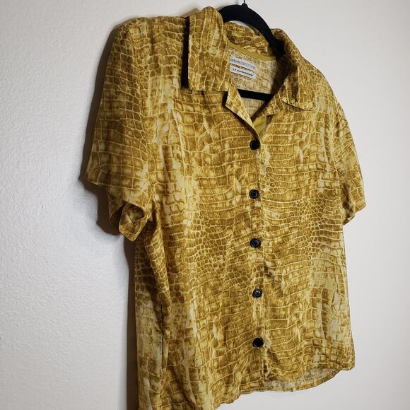 Urban Outfitters| Snake skin Print  Button Down - Picture 3 of 9